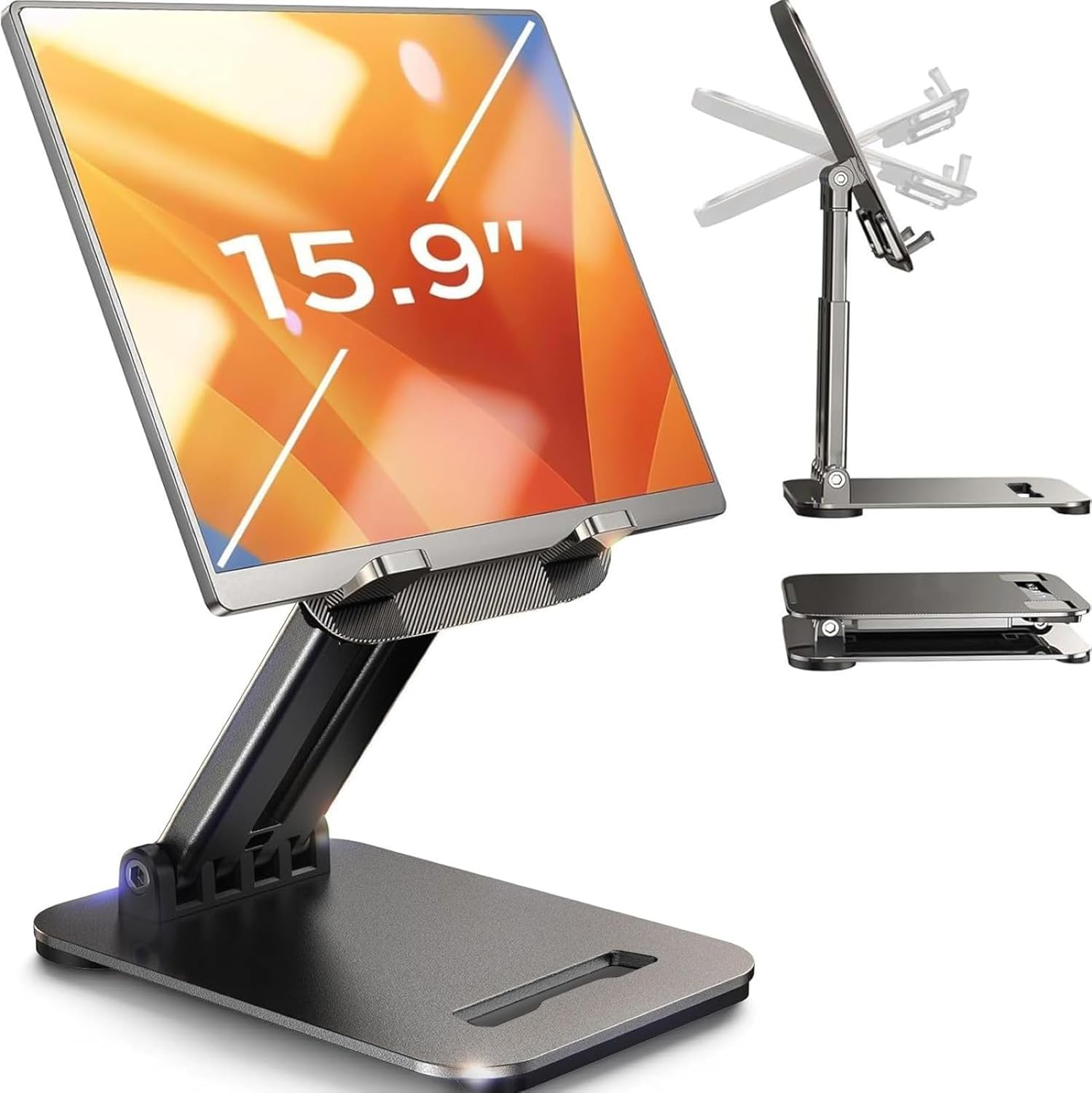 Tablet Stand, for iPad Stand Tablet Holder for Desk, Desk Accessories for Men Dorm Essentials Portable Monitor Stand for Apple iPad mini Accessories Switch Kindle